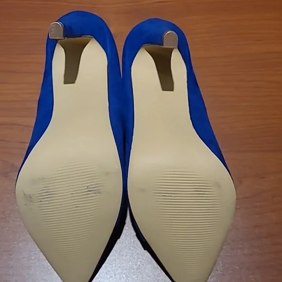 Sz 6 Royal Blue Faux Suede - Picture 5 of 5